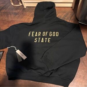 Fear of God Essentials Fleece Hoodie 'Black'